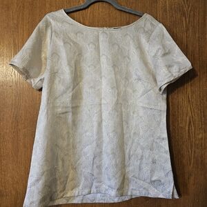 The Limited White Textured Women's Blouse